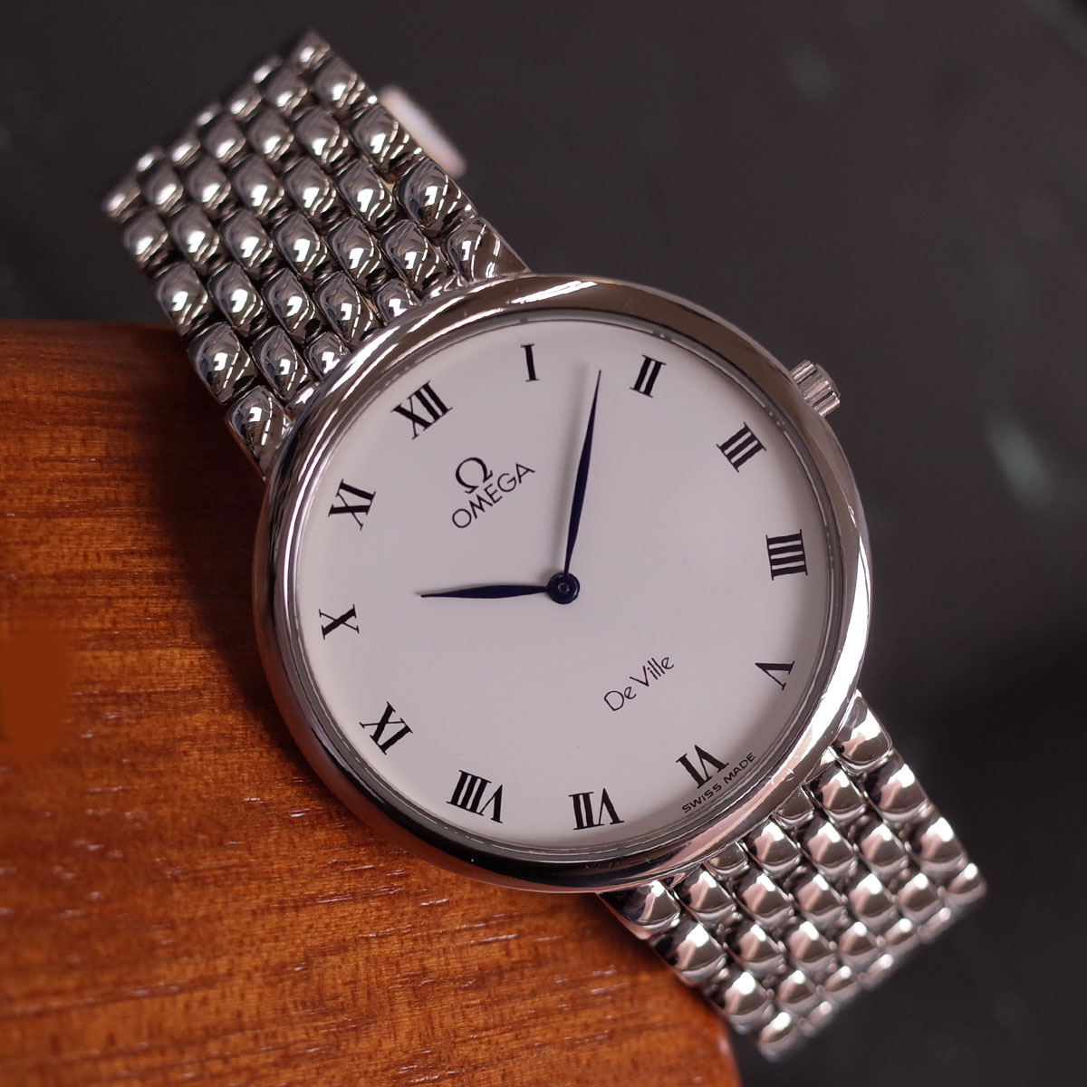 楽天市場】オメガ デビル SS ホワイトローマン リーフ針 サファイア