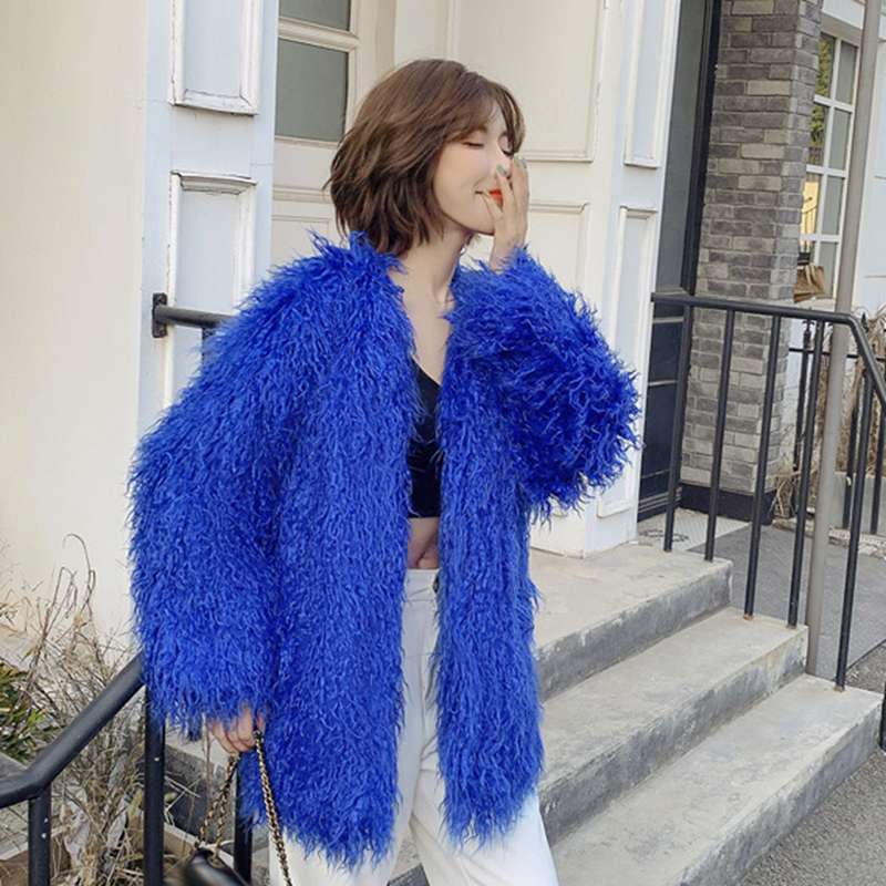 楽天市場】冬服 ジャケット レディース ファーコート 秋冬着 vネック