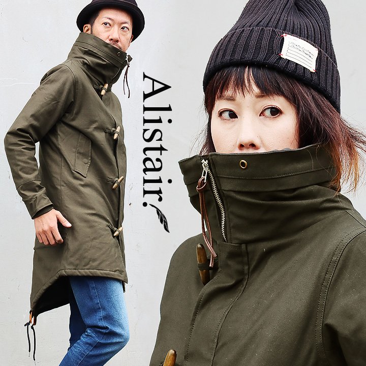 楽天市場】モッズコート メンズ レディース ストレッチ 裏ボア スリム