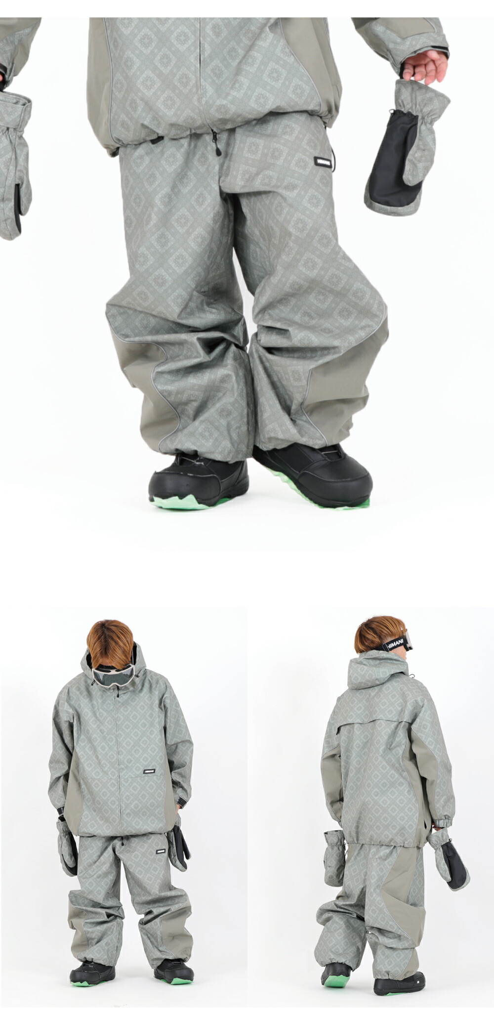 楽天市場】スノーボードウェア メンズ レディース オーバーサイズ WAVE