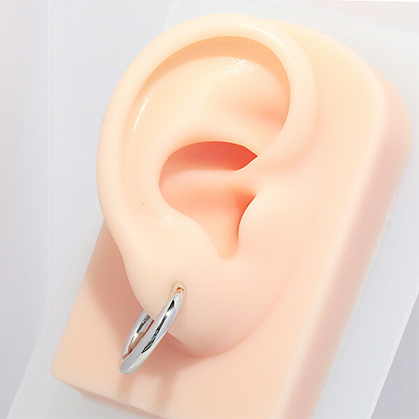 楽天市場】人気 PT900 フープピアス 3mm×20mm プラチナ レディース