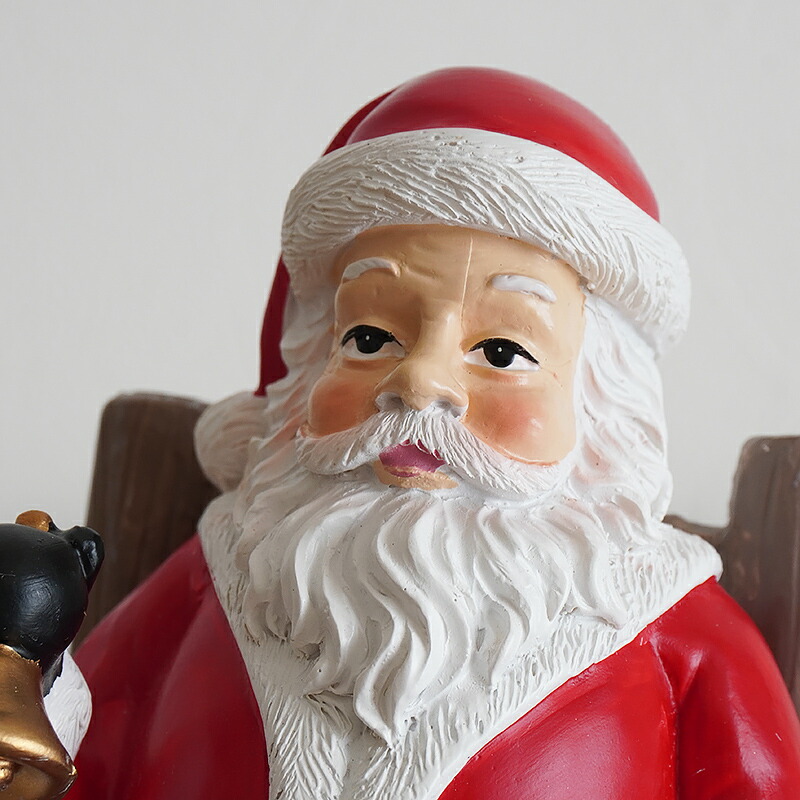 楽天市場】【全品5%OFFクーポン】【最強配送】サンタクロース 置物