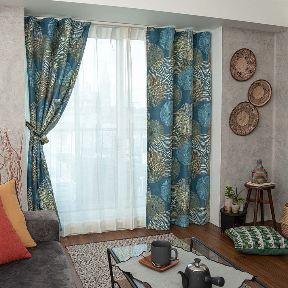 楽天市場】【ポイント5倍】 アフリカンインテリア カーテン 1級遮光