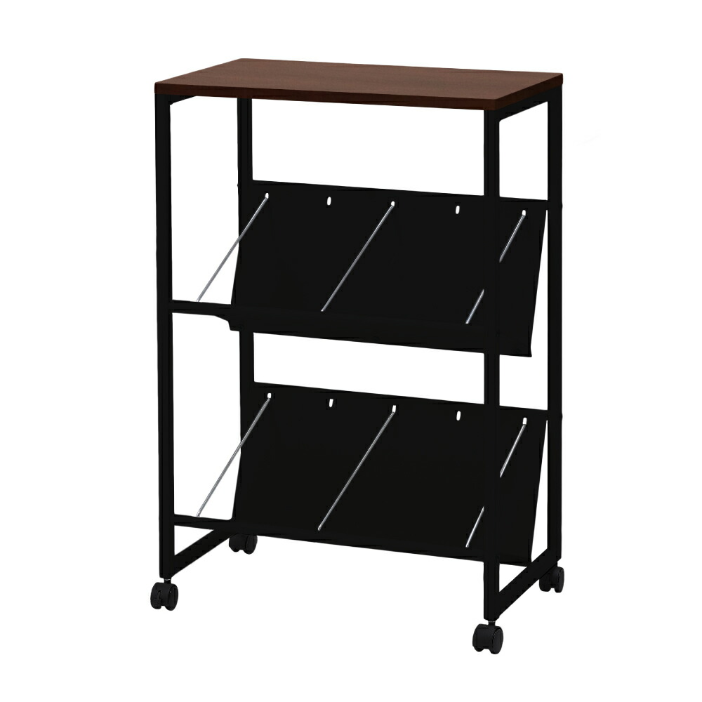 楽天市場】【スーパーSALE限定P5倍】ファイルワゴン 天板付傾斜棚