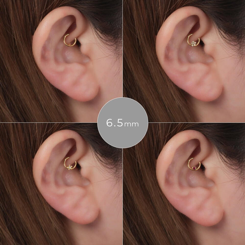 楽天市場】K18/PT セグメントリング バーベル つけっぱなし用 │ 16G