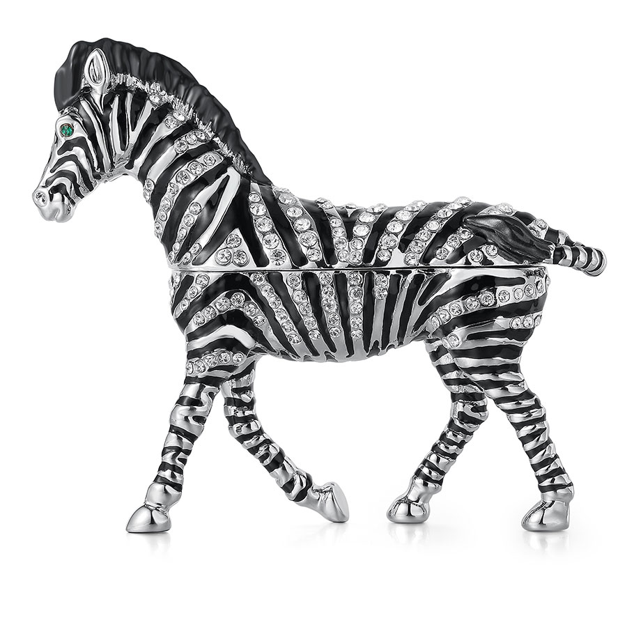 楽天市場】【正規品】 シマウマB しまうま ゼブラ ジュエリーボックス