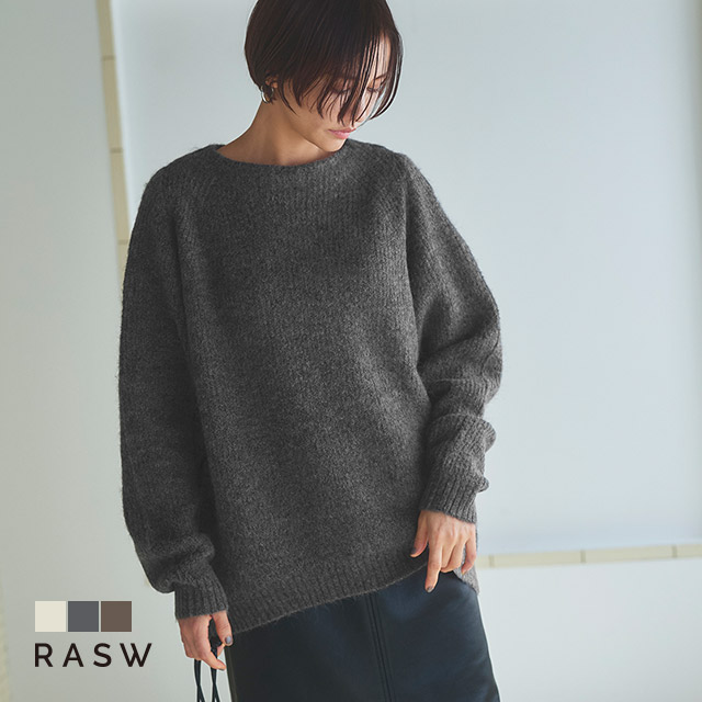 楽天市場】【全品20％OFFクーポン】[RASW]アルパカ混ラウンドヘム