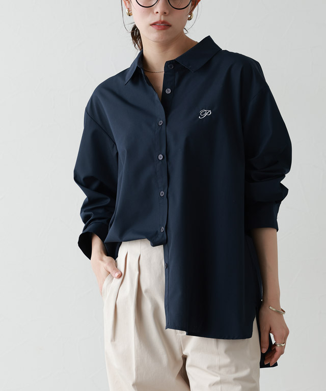 楽天市場】【全品20％OFFクーポン】刺繍ロゴシャツ ☆ シャツ 刺繍