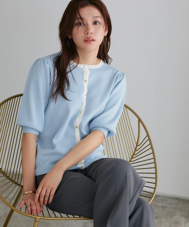 楽天市場】【全品20％OFFクーポン】多機能バイカラーパフニット