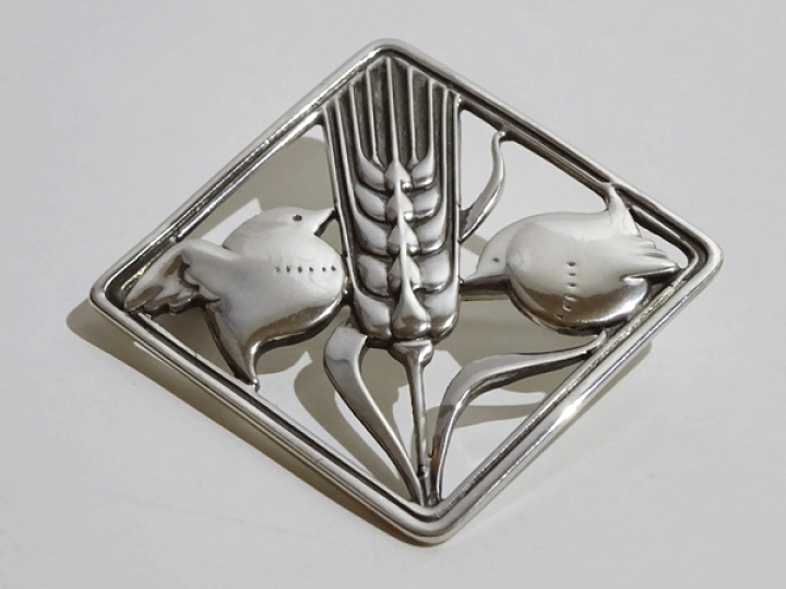 楽天市場】ジョージジェンセン ブローチ250 鳥と麦 送料込み : 輸入