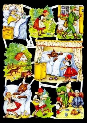 楽天市場】ドイツ製 クロモス☆おとぎ話 童話 赤ずきんちゃん1