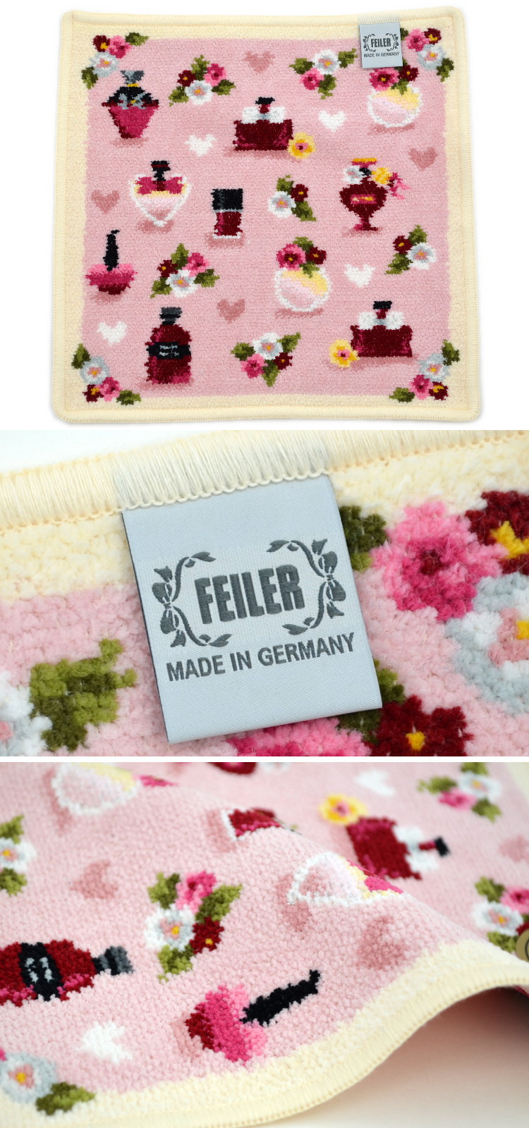 楽天市場】FEILER ハンカチタオル 25cm角 12種 花柄 フェイラー ドイツ