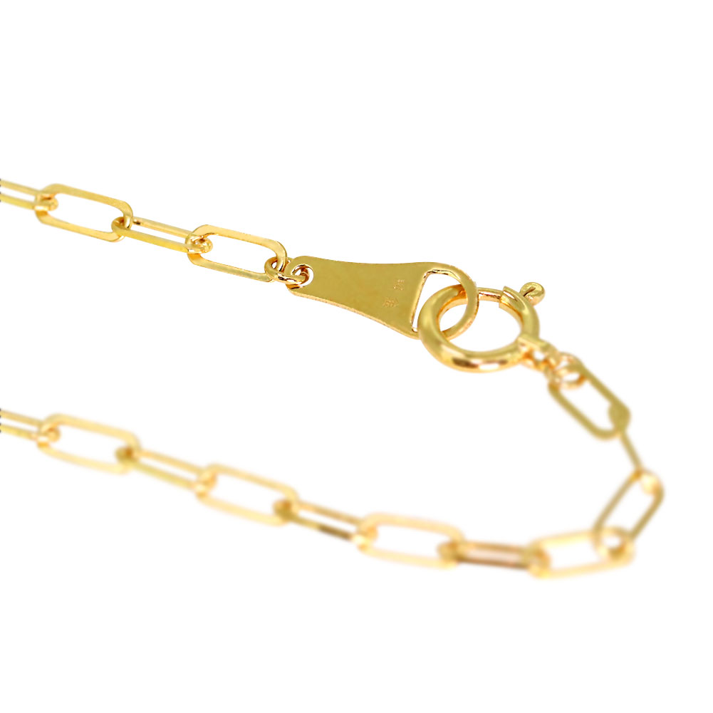 楽天市場】24金 ブレスレット メンズ ペーパークリップ 純金 チェーン