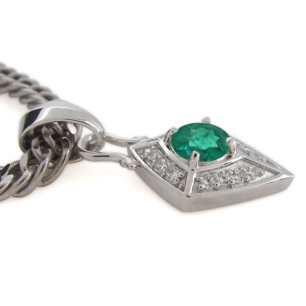 楽天市場】18金 ペンダントトップ k18 メンズ 天然石 エメラルド