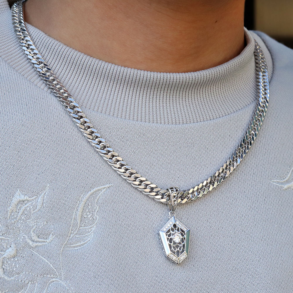 楽天市場】シルバー ペンダントトップ メンズ 喜平用 12月誕生石