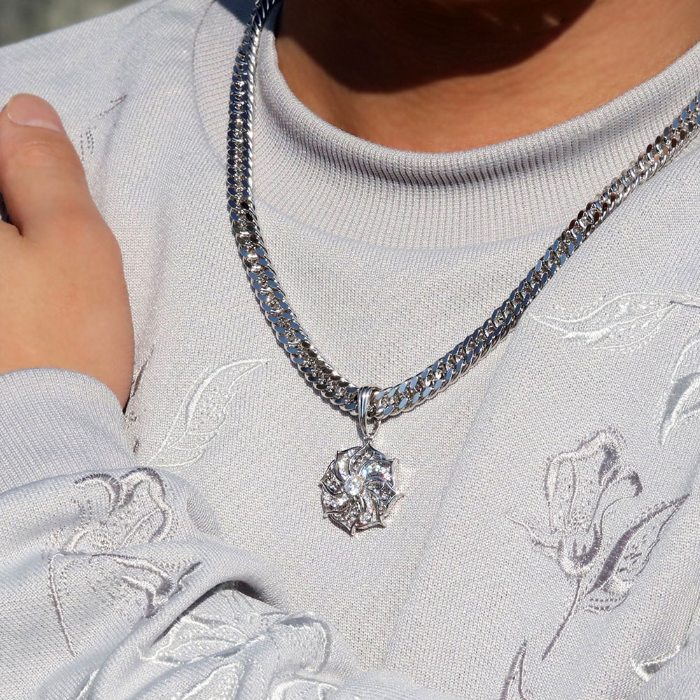 楽天市場】プラチナ ペンダントトップ ブルートパーズ メンズ 喜平