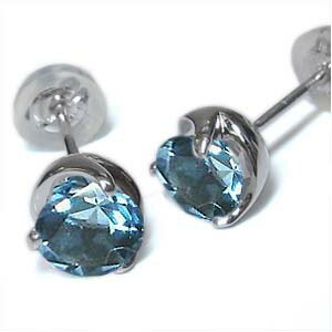 楽天市場】プラチナ・ピアス・一粒・シンプル・メンズ・ブルートパーズ