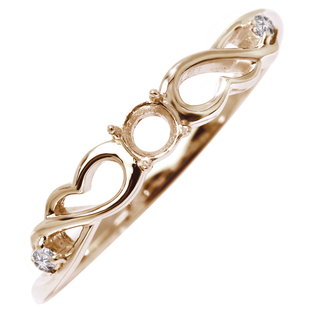 楽天市場】指輪 羽根 フェザー リング 空枠 3mm レディース 10k 18k