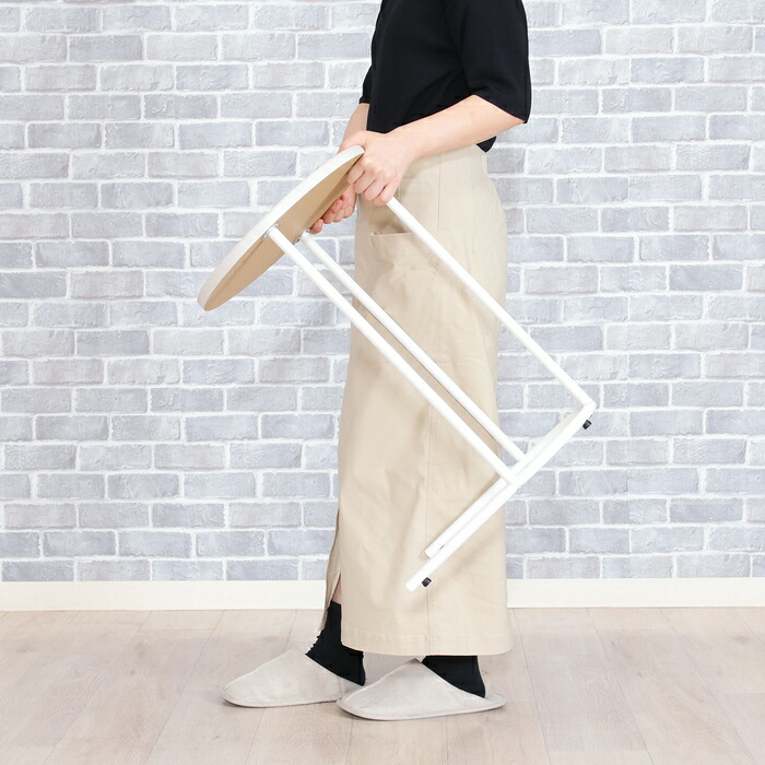 楽天市場】シンプル おしゃれな軽量 サイドテーブル ホワイト 丸型