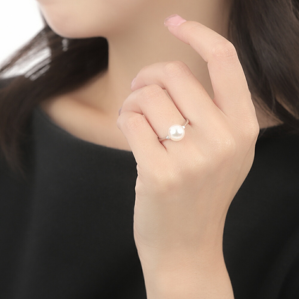 楽天市場】花珠真珠 指輪 リング 本真珠 パール 冠婚葬祭 プラチナ
