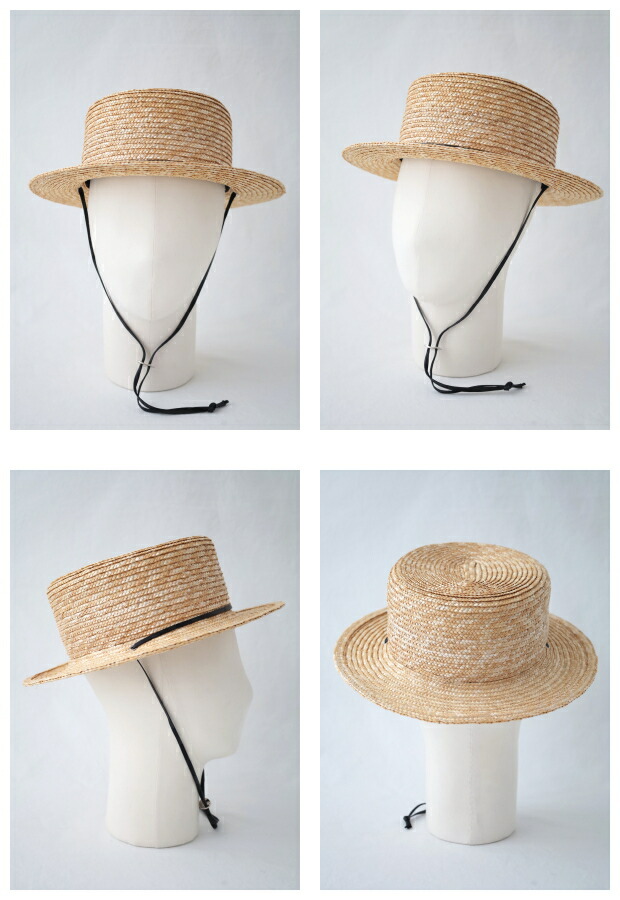 楽天市場】キジマタカユキ ハット (EW-024A) STRAW BRAID BOATER HAT