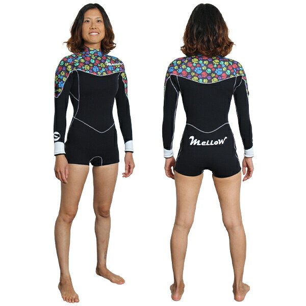 楽天市場】最新モデル メローガールズ ウェットスーツ ロンスプ 3mm
