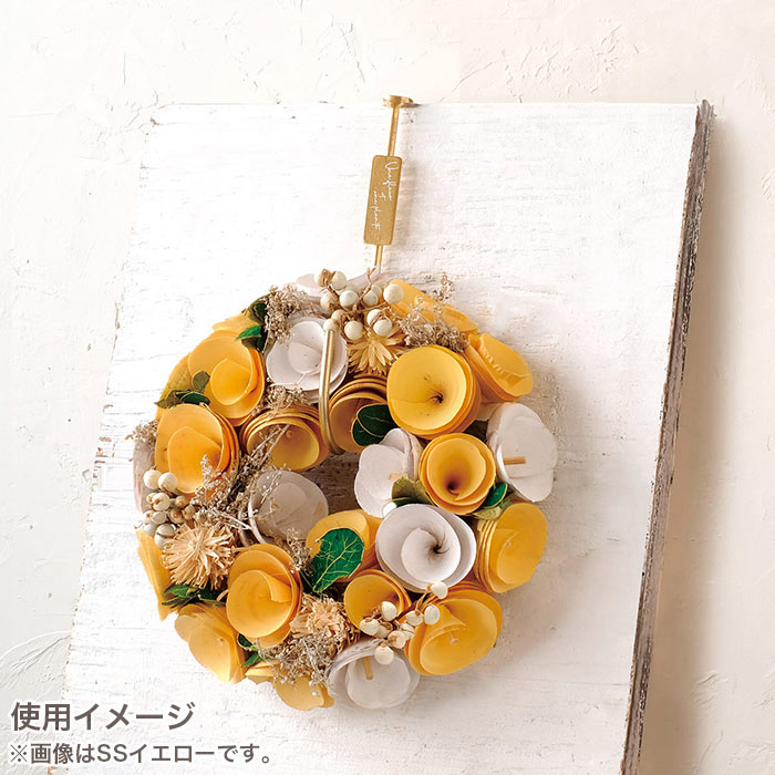 楽天市場】リース フラワーリース ワンカラーリース M オレンジ