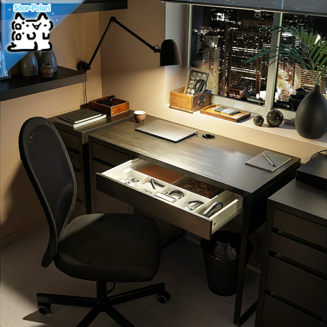 IKEA - イケア -】LILLASEN -リルオーセン- 机 デスク 竹 102x49 cm PC