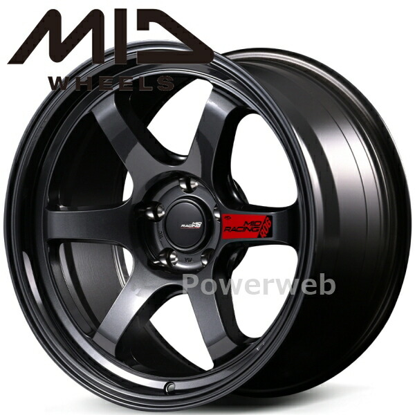 楽天市場】MID RACING R06 17インチ 6.5J PCD:139.7 穴数:6 inset:38