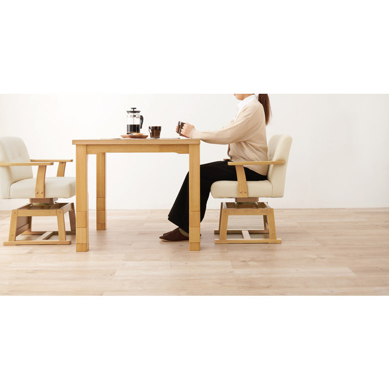 楽天市場】こたつ こたつテーブル ダイニングこたつ 6段階 高さ調整