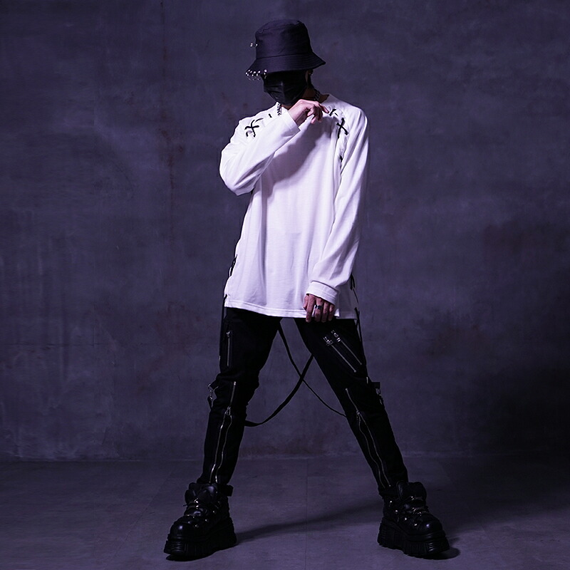 楽天市場】V系 ボンテージパンツ メンズ スキニーパンツ ジップ パンク