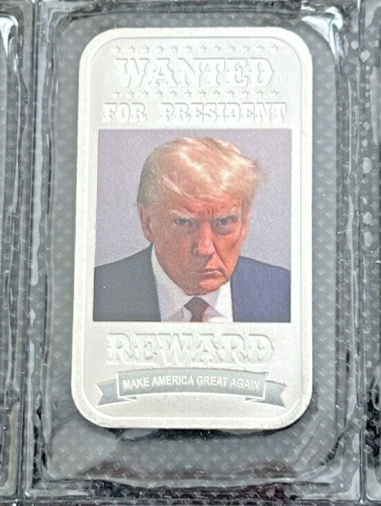 楽天市場】【純銀 99.9％】 シルバー バー 「ドナルド・トランプ マグ