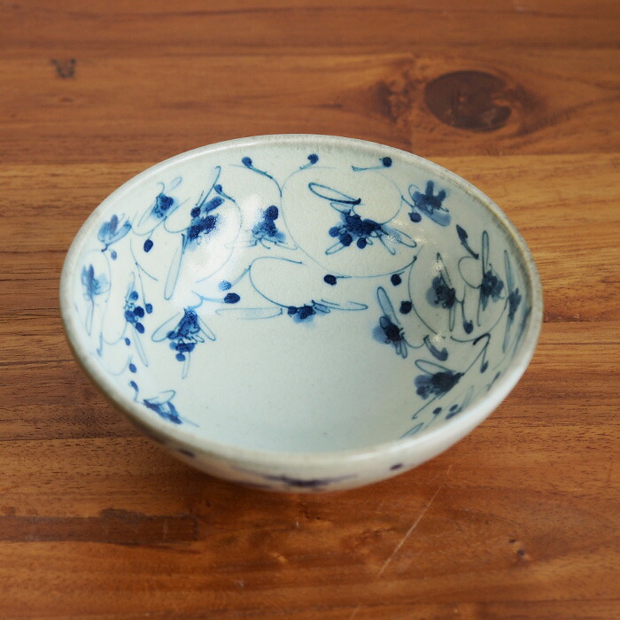 楽天市場】石井桃子 花唐草 碗 / 和食器 陶器 砥部焼 作家もの 染付