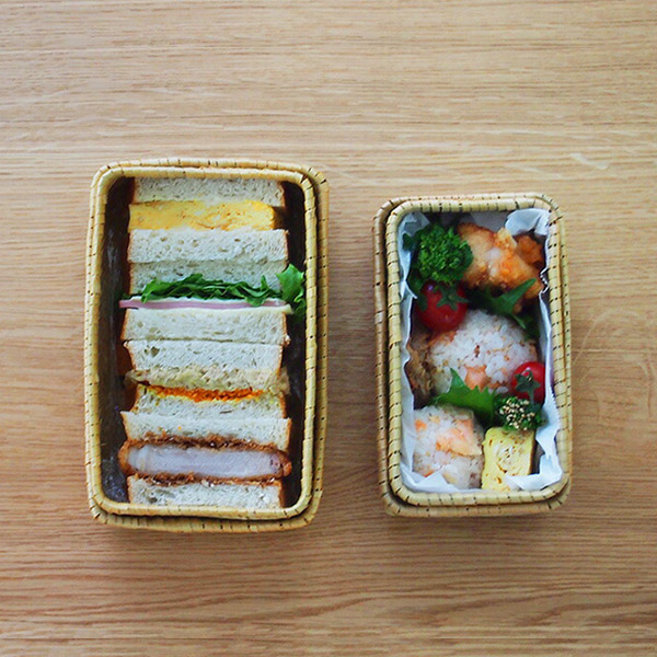 楽天市場】【スーパーSALE P10倍】かごや 青竹 弁当箱 細ひご 大