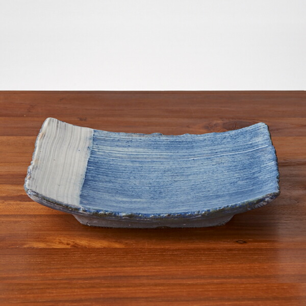 楽天市場】ココチ舎 インディゴ 角皿 中 Iライン ※ / 市野雅利 和食器