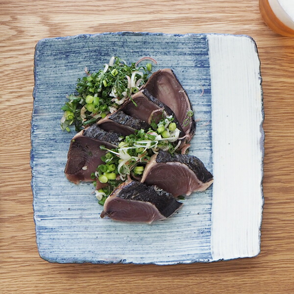 楽天市場】ココチ舎 インディゴ 角皿 中 Iライン ※ / 市野雅利 和食器