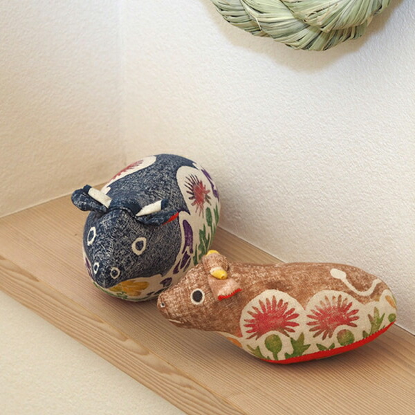 楽天市場】□真工藝 木版手染めぬいぐるみ 干支シリーズ・親子セット