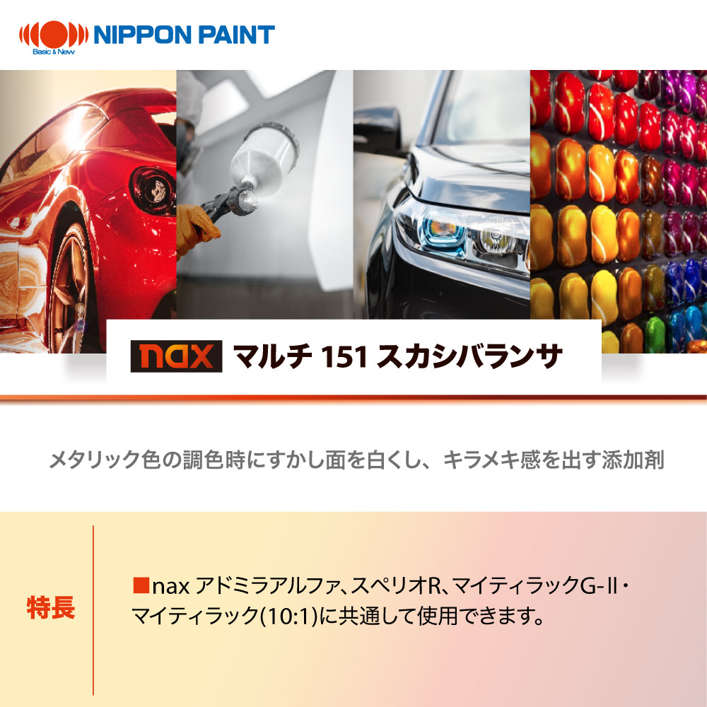 楽天市場】naxマルチ 151 スカシバランサ 200g/日本ペイント 添加剤