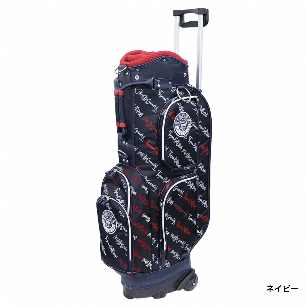 ティゴラゴルフキャディバッグ本格3点式ツアーバック。フード付き