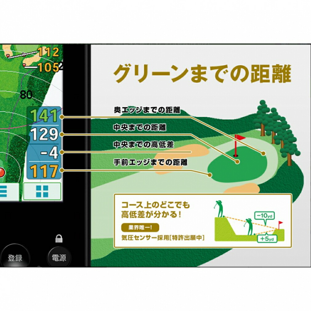 楽天市場】距離計 ユピテル YGN7000 ゴルフ 距離測定器 ナビ GPS GPS