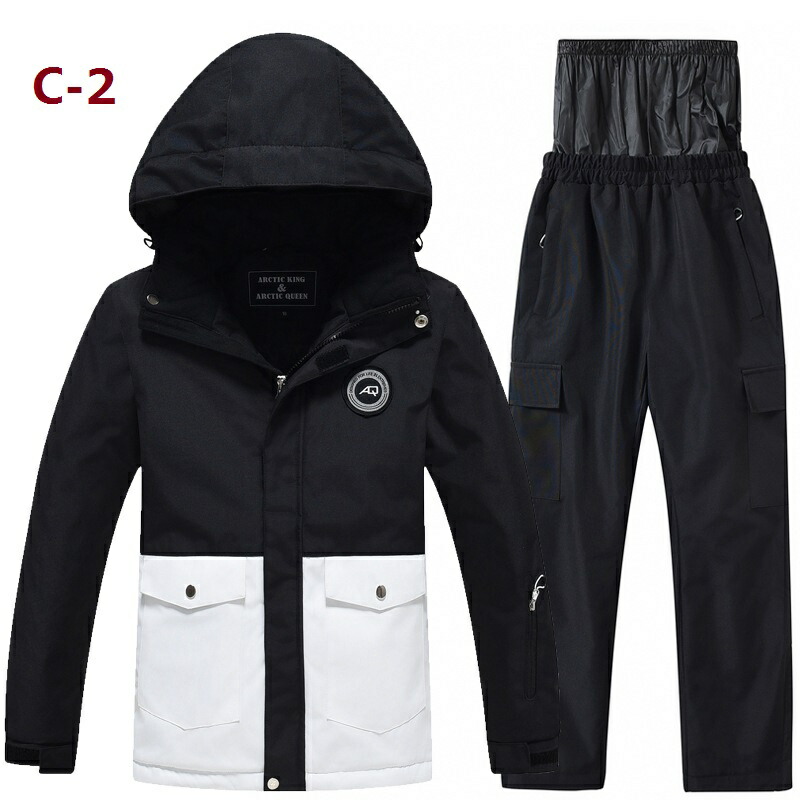 楽天市場】スノーウェア キッズ ジャケット&パンツのスノ上下セット