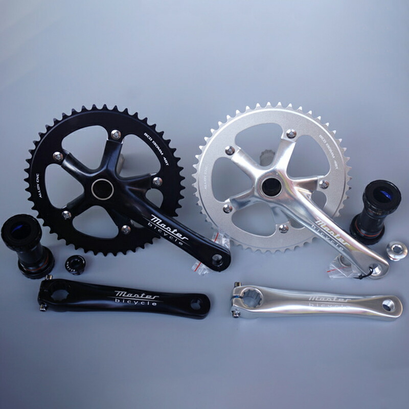 楽天市場】ピスト用 クランク BCD130/48T 165mm/170mm チェーン