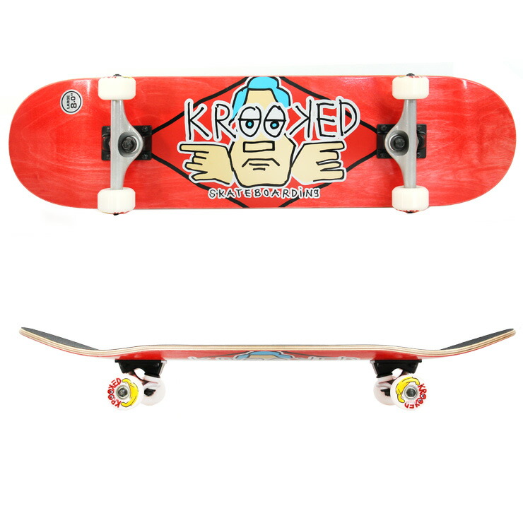楽天市場】スケボー メンズ コンプリート クルーキッド KROOKED