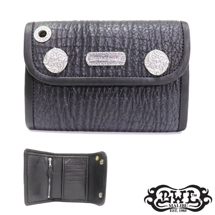 Bill Wall Leather スクエアウォレット ダークブラウン BILL WALL LEATHER（ビルウォールレザー） 送料無料 BWL 財布 ジッパー