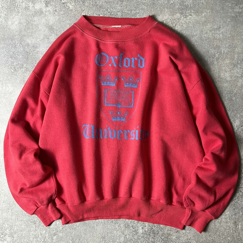 楽天市場】70s UNKNOWN 3段 カレッジ プリント スウェット トレーナー