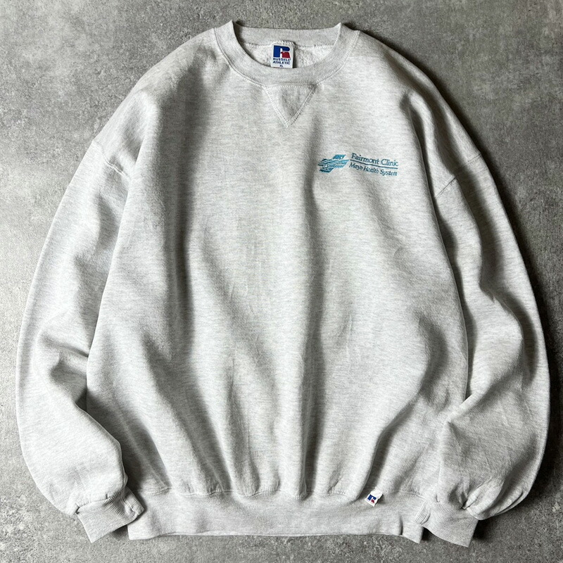 楽天市場】90s USA製 RUSSELL 企業 ロゴ 刺繍 前V スウェット