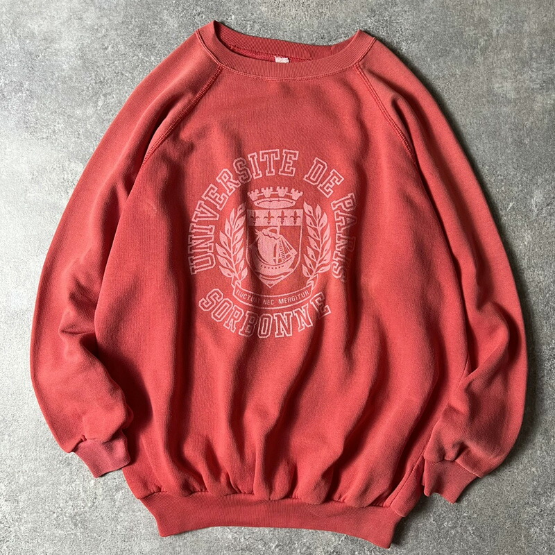 楽天市場】70s UNKNOWN 3段 カレッジ プリント スウェット トレーナー