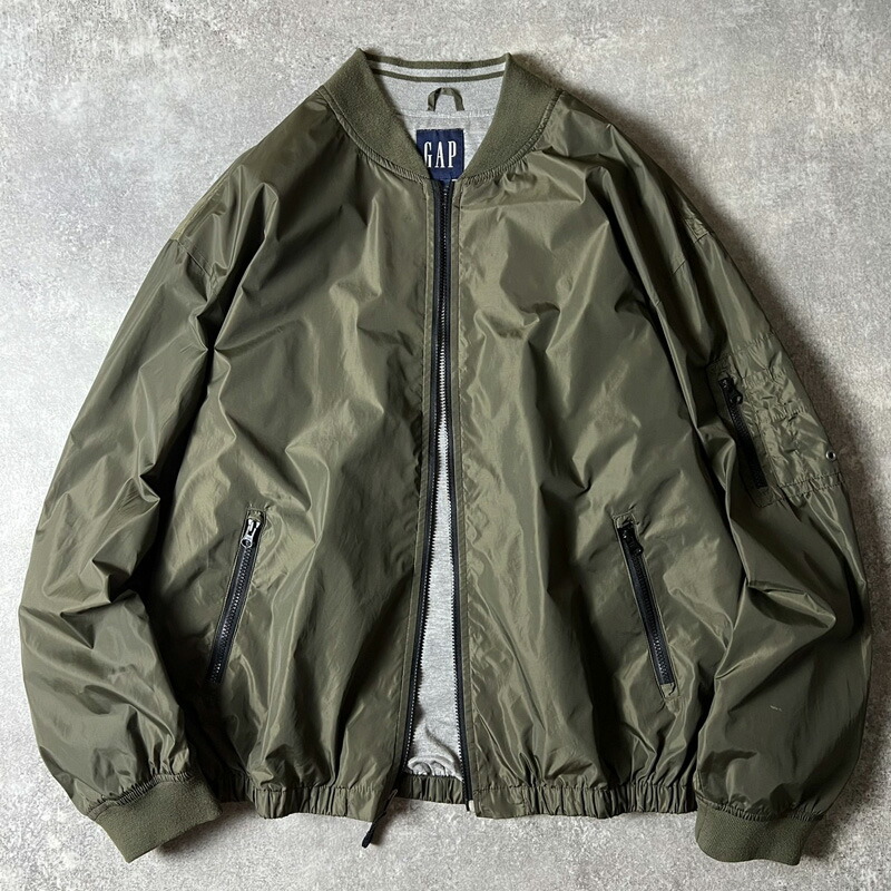 楽天市場】00s GAP ライナー付き ナイロン MA-1 ジャケット XXL / 00
