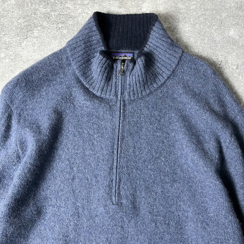 楽天市場】15年製 Patagonia ハーフジップ ウール ニット セーター XL