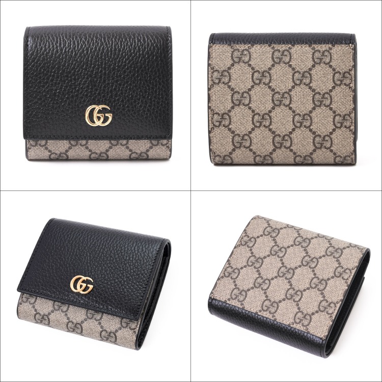 楽天市場】【純正ラッピング済】 グッチ 財布 二つ折り 二つ折り財布